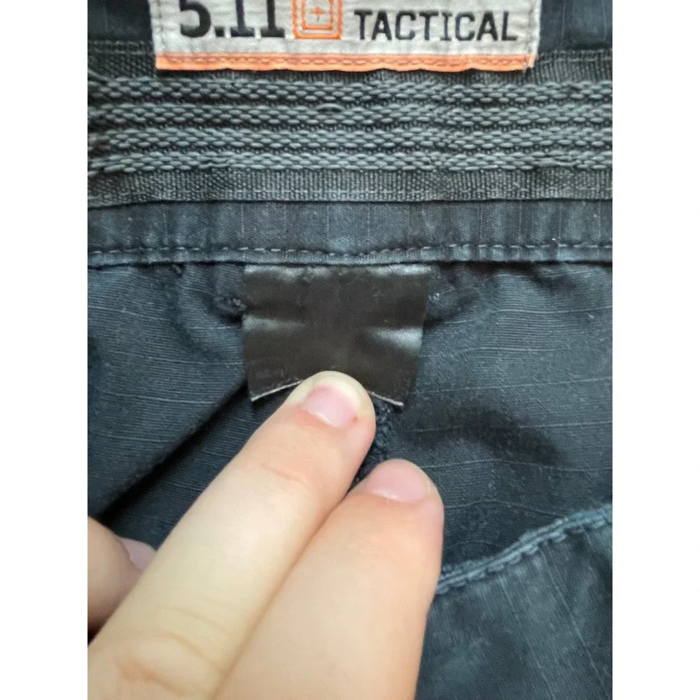 5.11 Tactical Mens Black Ripstop Cargo Pants 38x30 Utility Work Trousers